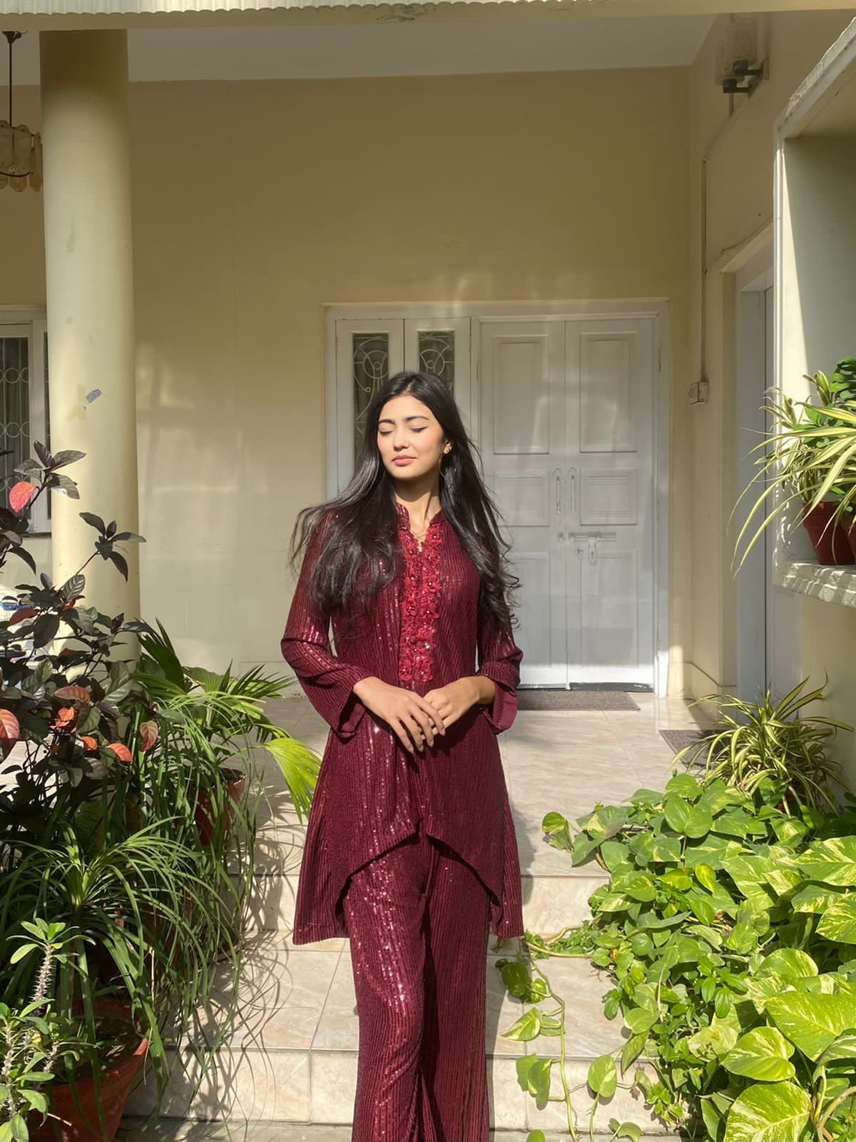 Kelaya in Maroon | Co-Ord Set - Image 7