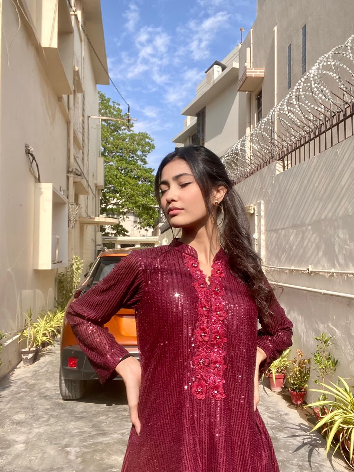 Kelaya in Maroon | Co-Ord Set - Image 4